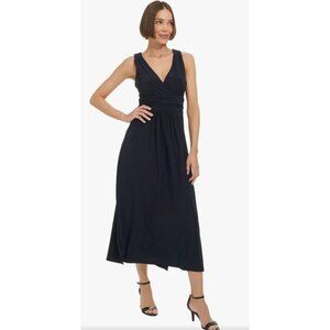 Tommy Hilfiger Womens Sleeveless Black Empire Waist Dress‎ Size 6 MSRP $119 midi